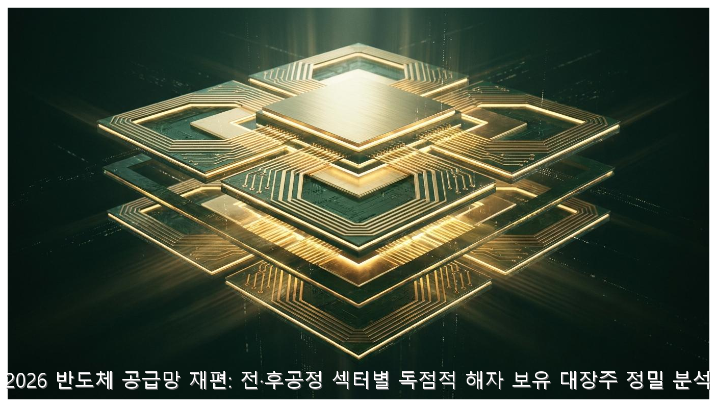 2026 반도체 공급망 재편: 전·후공정 섹터별 독점적 해자 보유 대장주 정밀 분석 핵심 안내 및 분석 인포그래픽 (5)