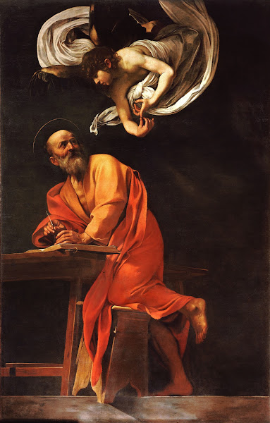 Saint Matthew and the angel circa 1602