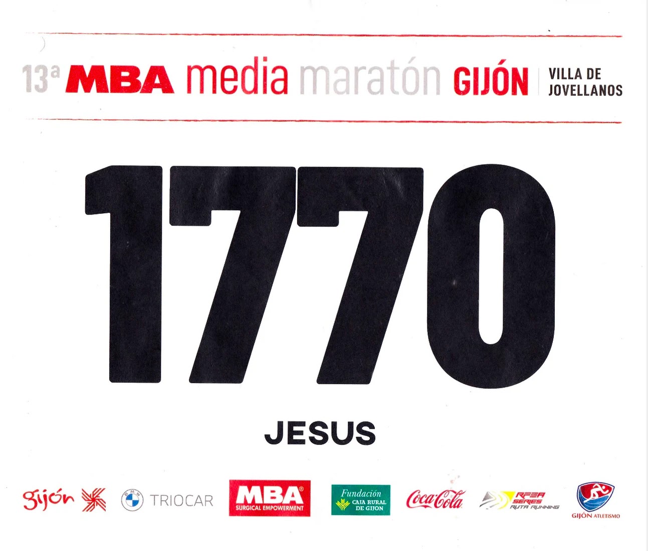 Dorsal de MM Gijon