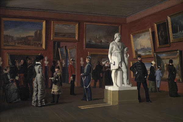One of the Rooms in the Royal Collection of Paintings at Christiansborg Palace 1