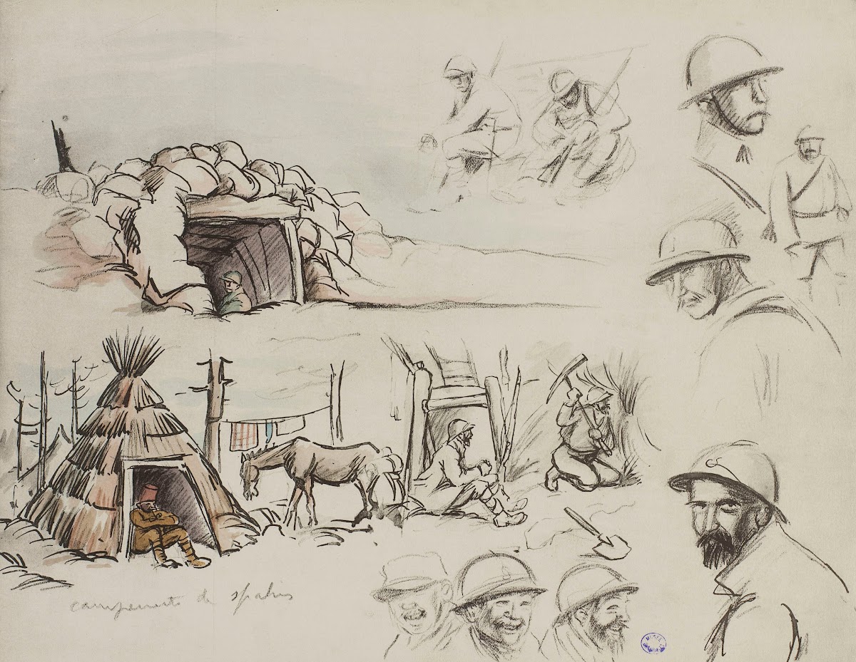 Campement de spahis 1915 1916