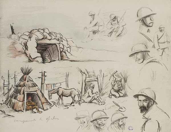 Campement de spahis 1915 1916