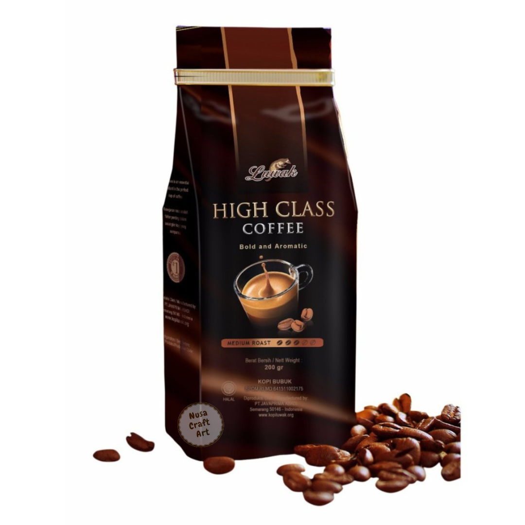 Alternative view of Kopi Luwak High Class Civet Coffee Blend Medium Roast Ground Coffee 200 Gram