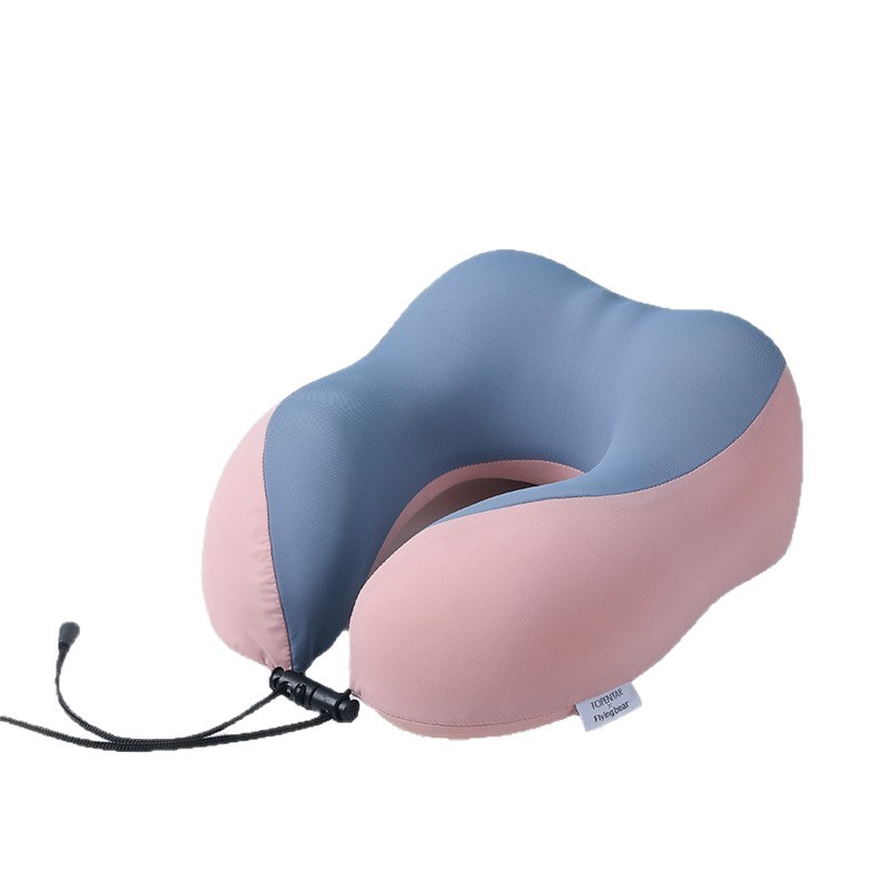U-shaped neck pillow made of ice silk fabric, portable