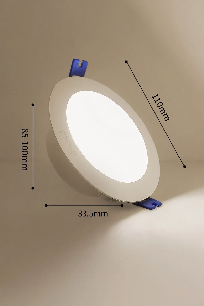 LED recessed light made of plastic