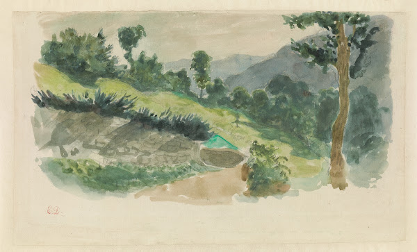 Path on the Side of a Mountain Eaux Bonnes thePyrénées 1845