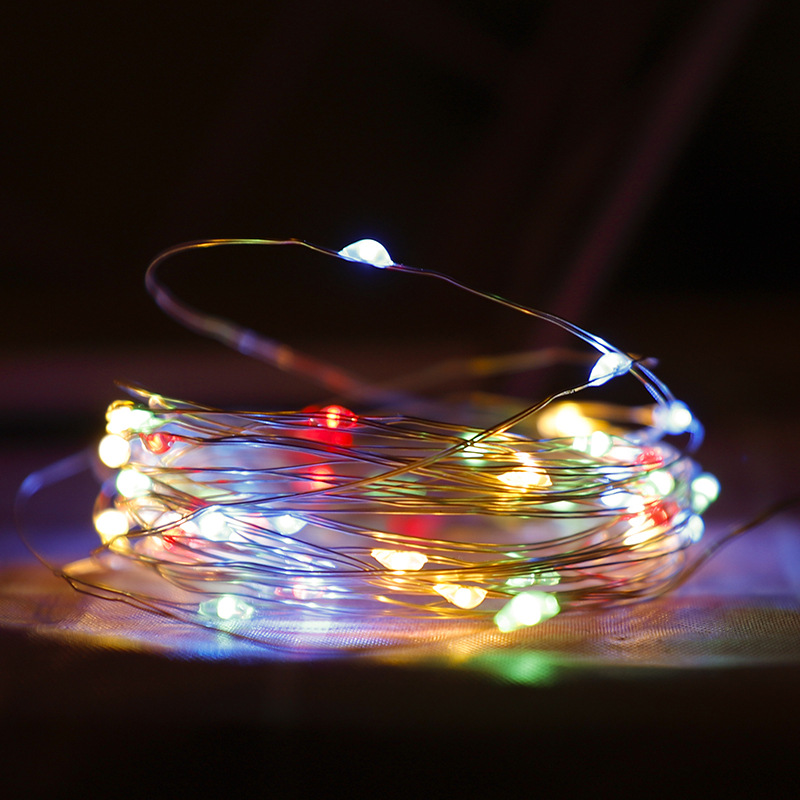 LED-Lichterkette, 10 m, 100 Lichter, USB/Batterie