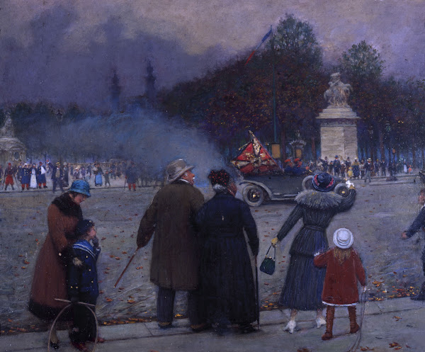 Drapeau allemand porté aux Invalides 1914