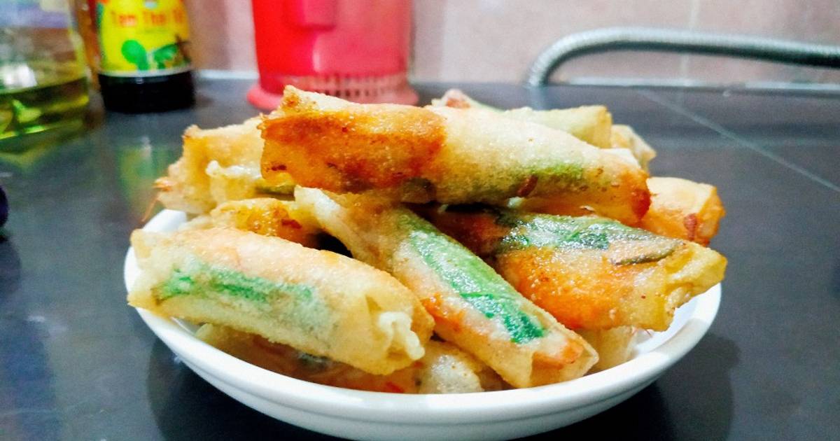 Cuộn tôm hành lá