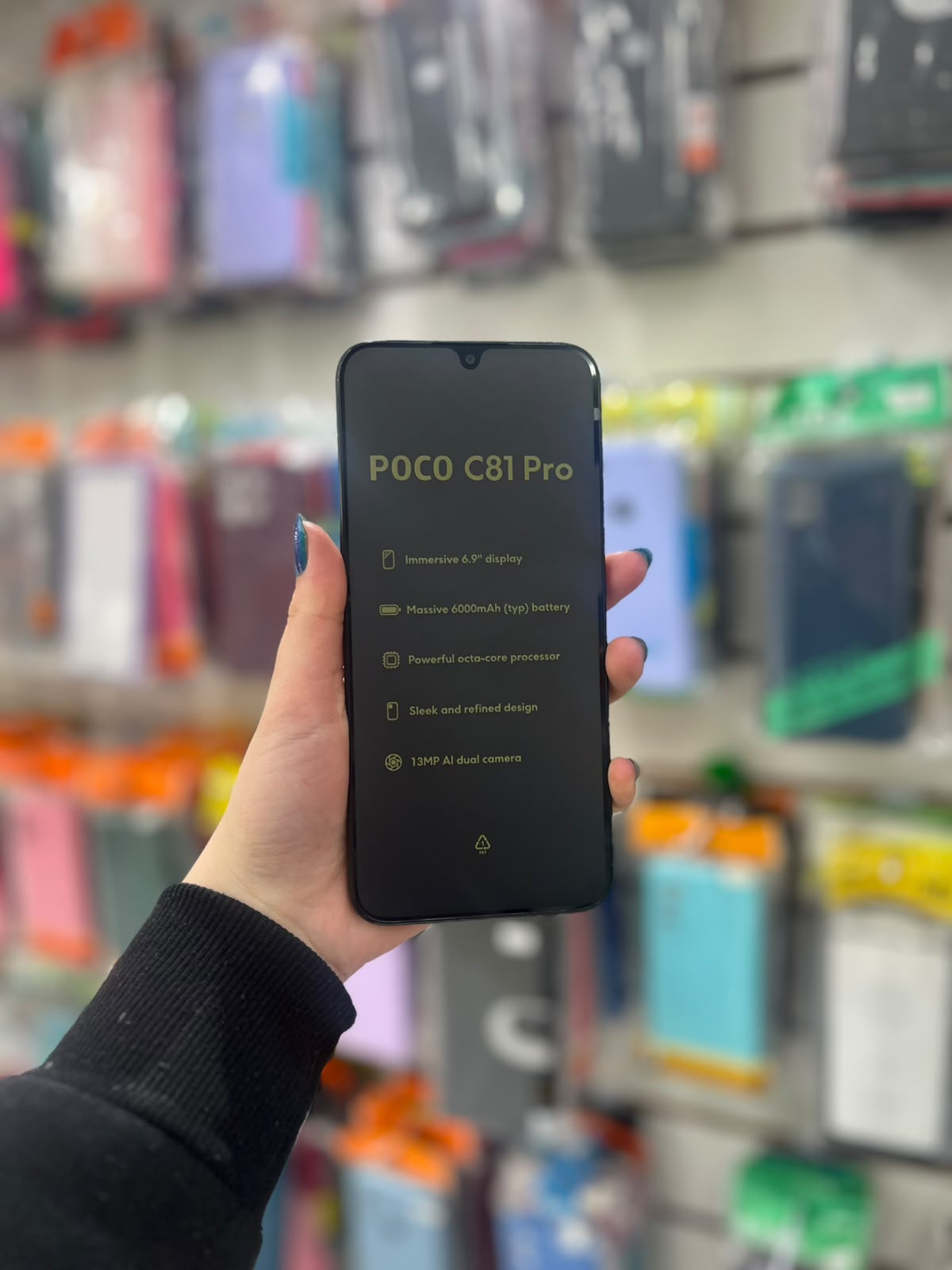 POCO C81 Pro 128GB Preto matte