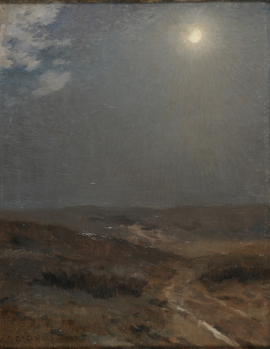 Paysage au clair de lune
