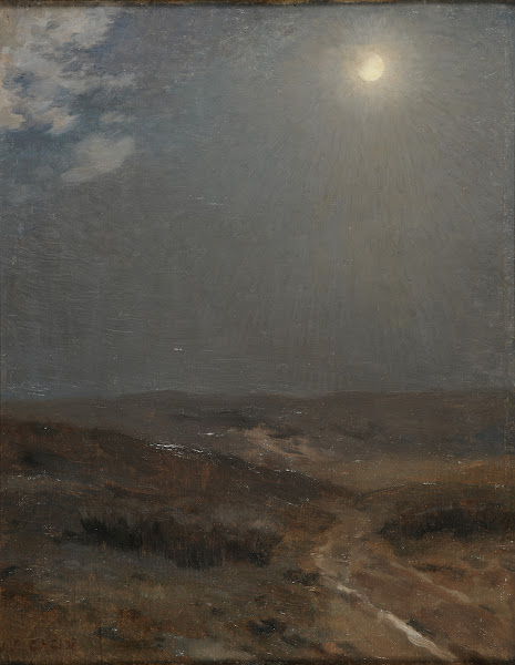 Paysage au clair de lune