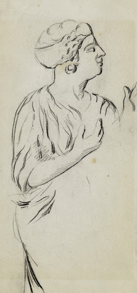 Femme de profil vers la droite 1896