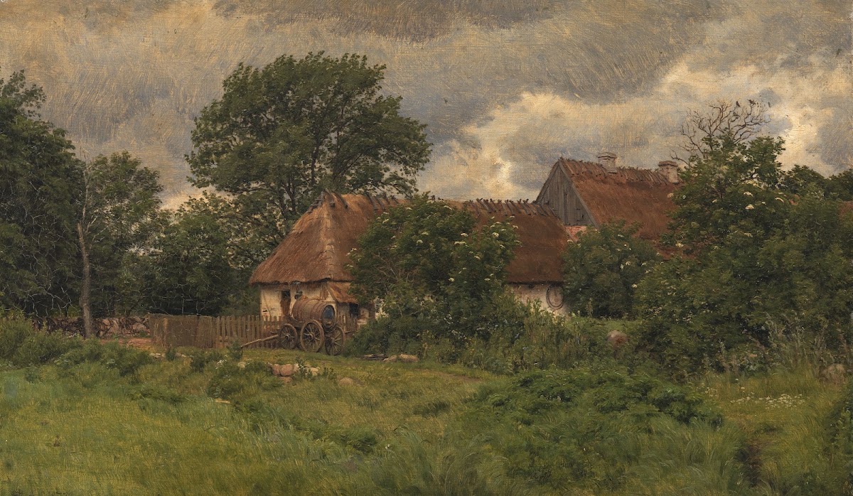 Gamle udbygninger ved en herregård 1876   1877