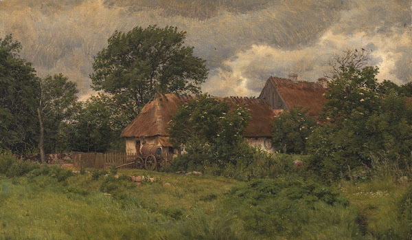 Gamle udbygninger ved en herregård 1876   1877