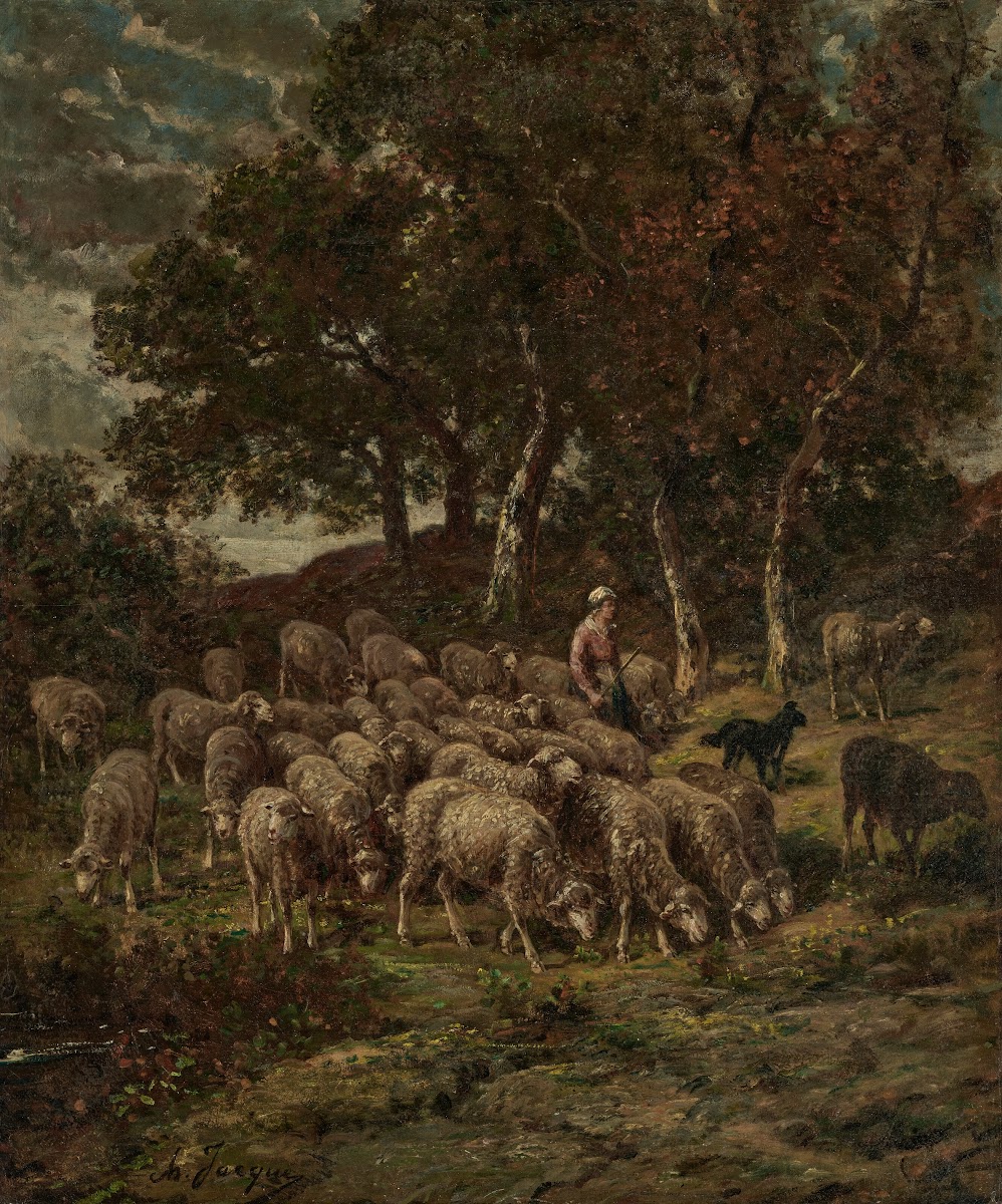 Shepherdess and her flock