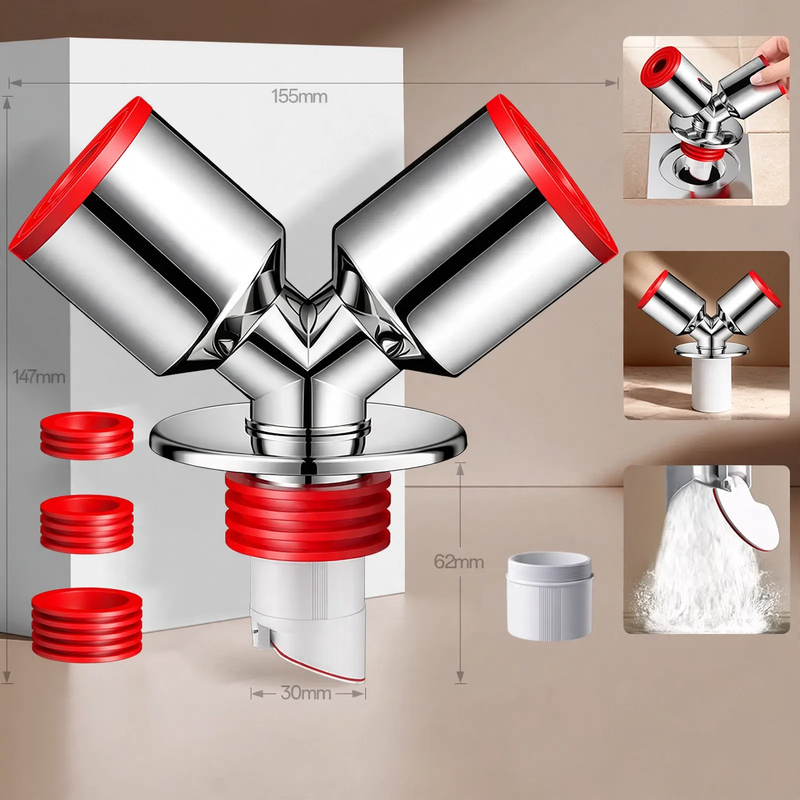 Y-shaped drain pipe for washing machine and dryer