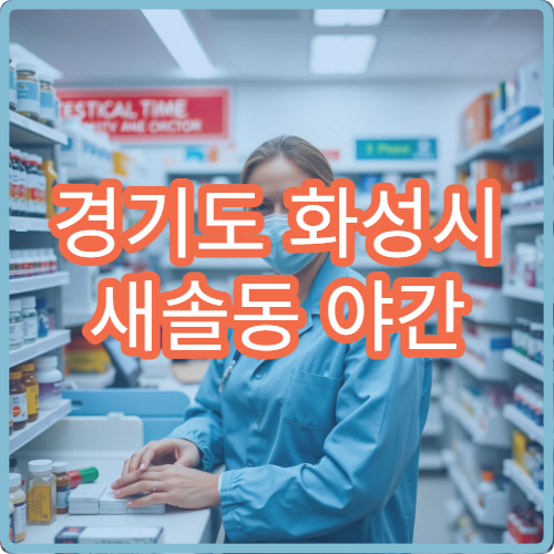 경기도 화성시 새솔동 야간 내과 신도시 야간 진료 병원