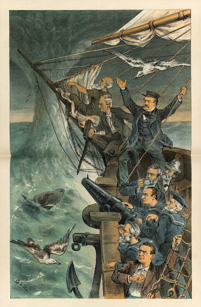 Our good ship National Credit in danger from a silver spout 1885