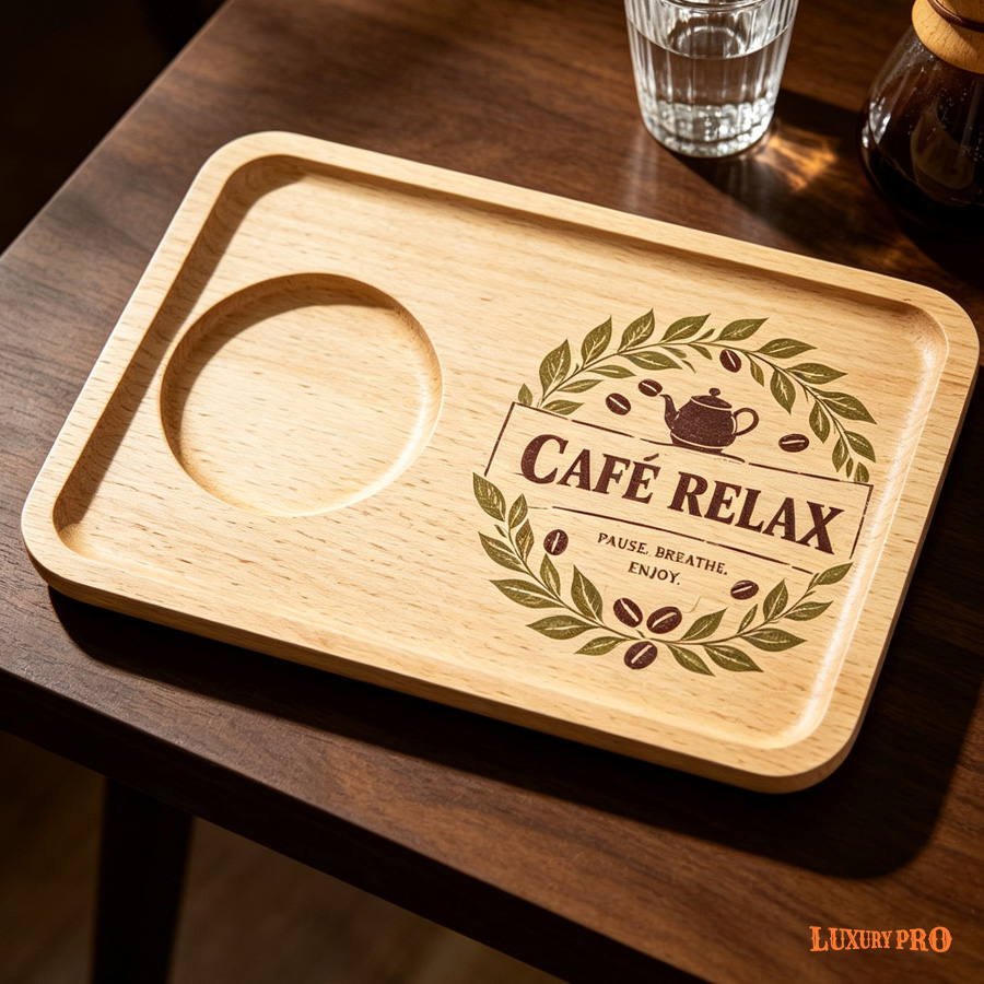 Wooden Coffee Tray