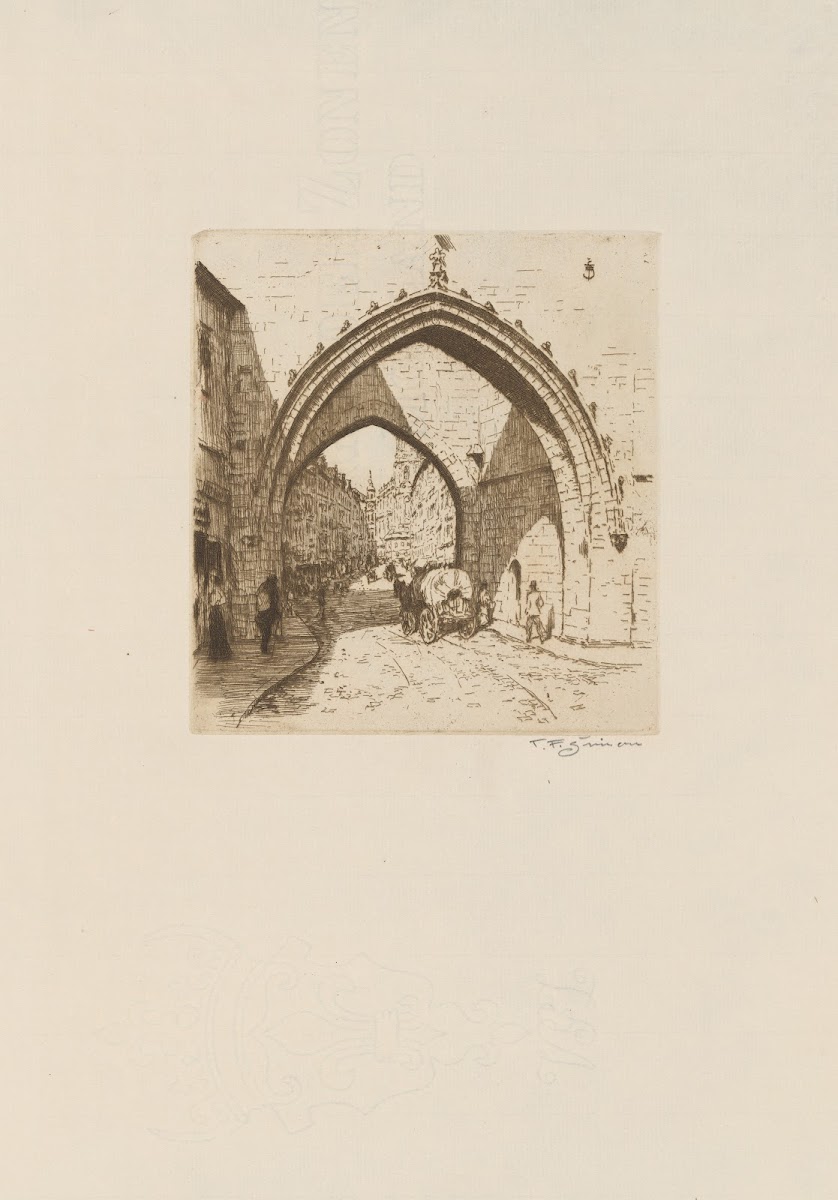 The entrance into the Mostecká Street on the Malá Strana 1911