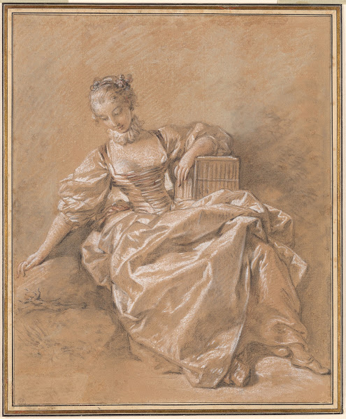 Young Girl with a Bird Cage