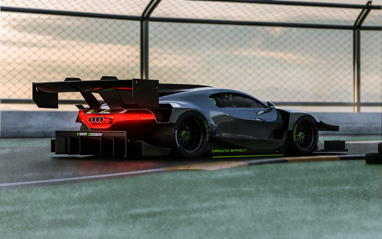 Bugatti Divo Game art Modified Racecar