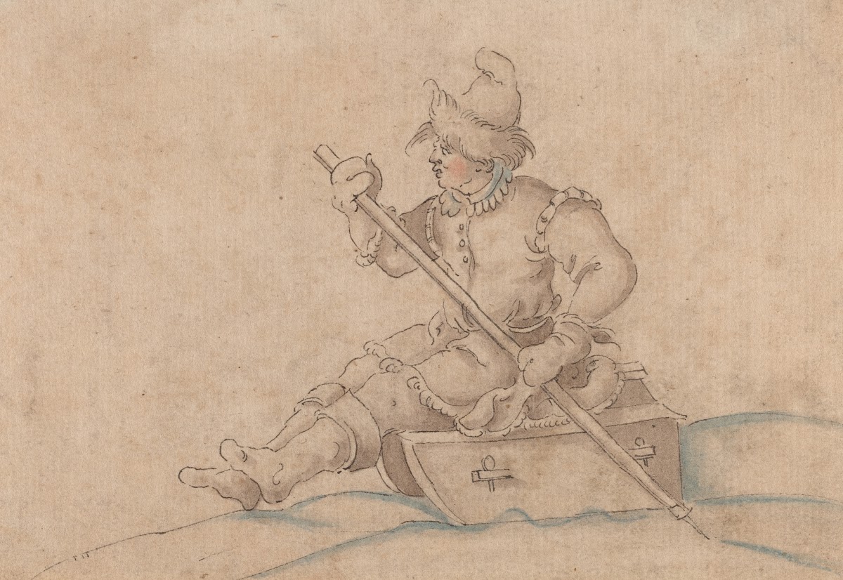 A Boy on a Sled late 1560s