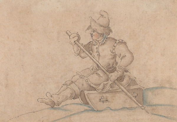 A Boy on a Sled late 1560s