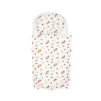 Муслиновый плед и подушка в коляску Twins Bear Птички