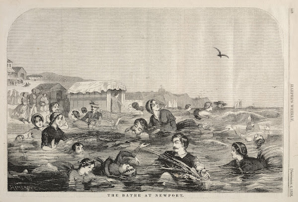 The Baths at Newport 1858
