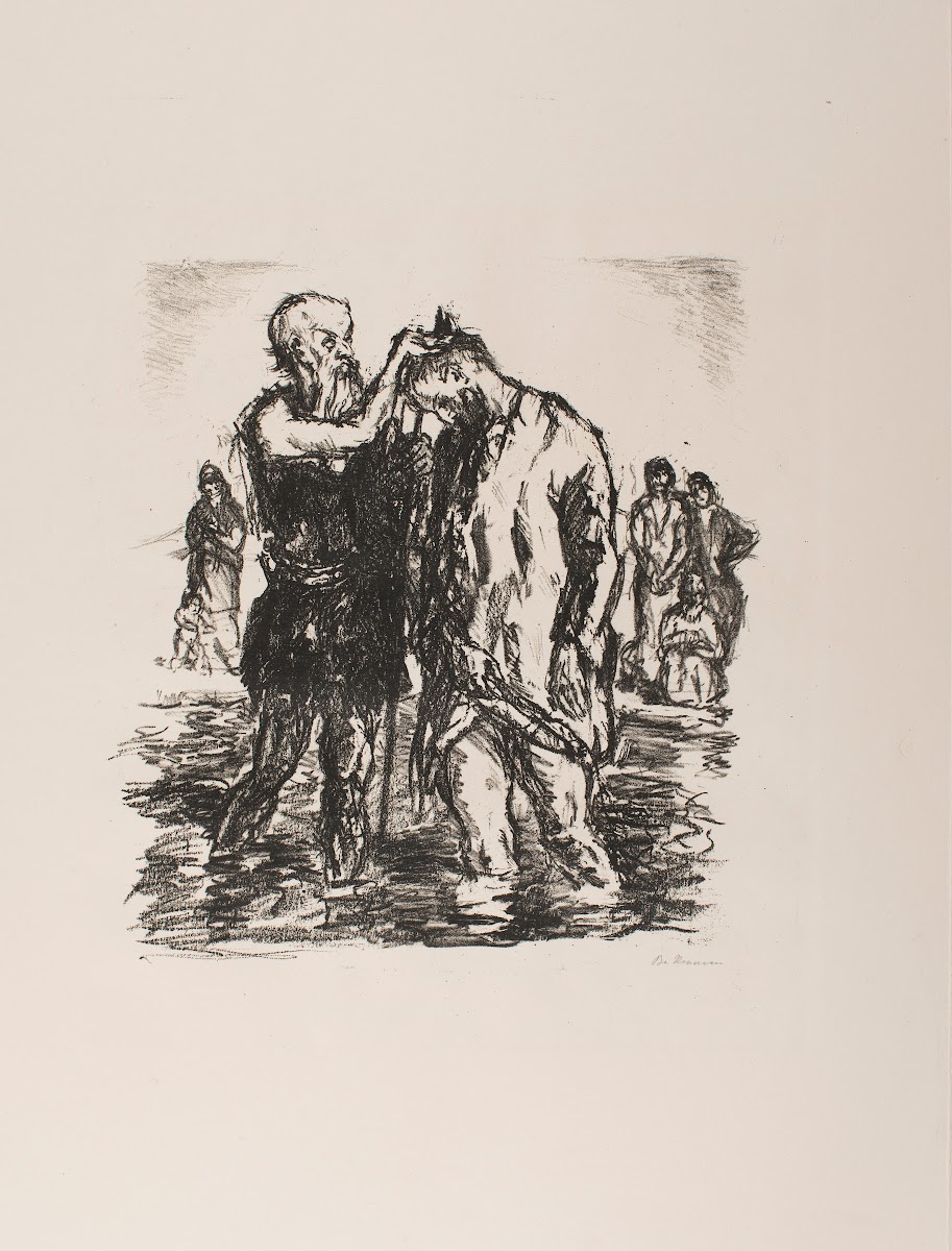 The Baptism of Christ plate 2 from the portfolio Six Lithographs to the New Test