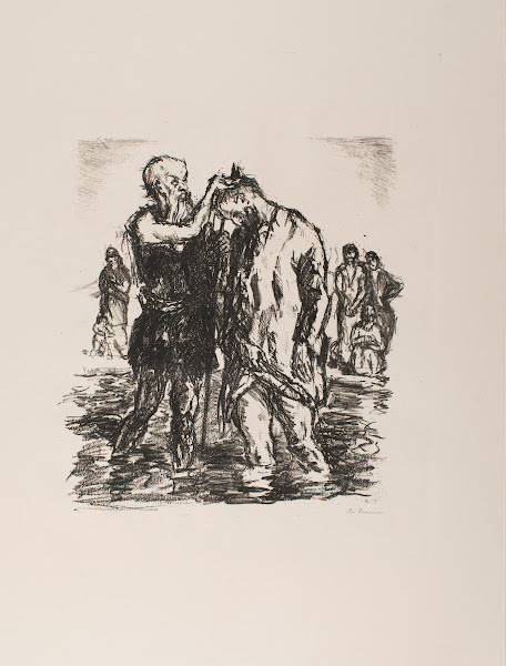 The Baptism of Christ plate 2 from the portfolio Six Lithographs to the New Test