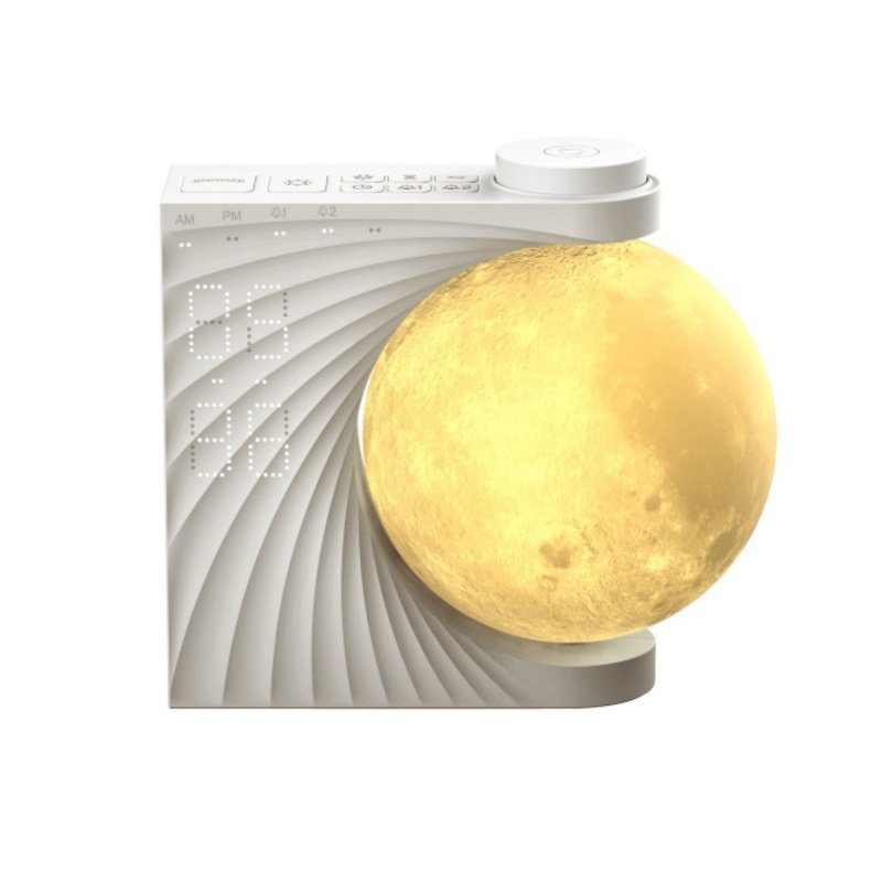 Moon Night Light with Alarm Function and White Noise