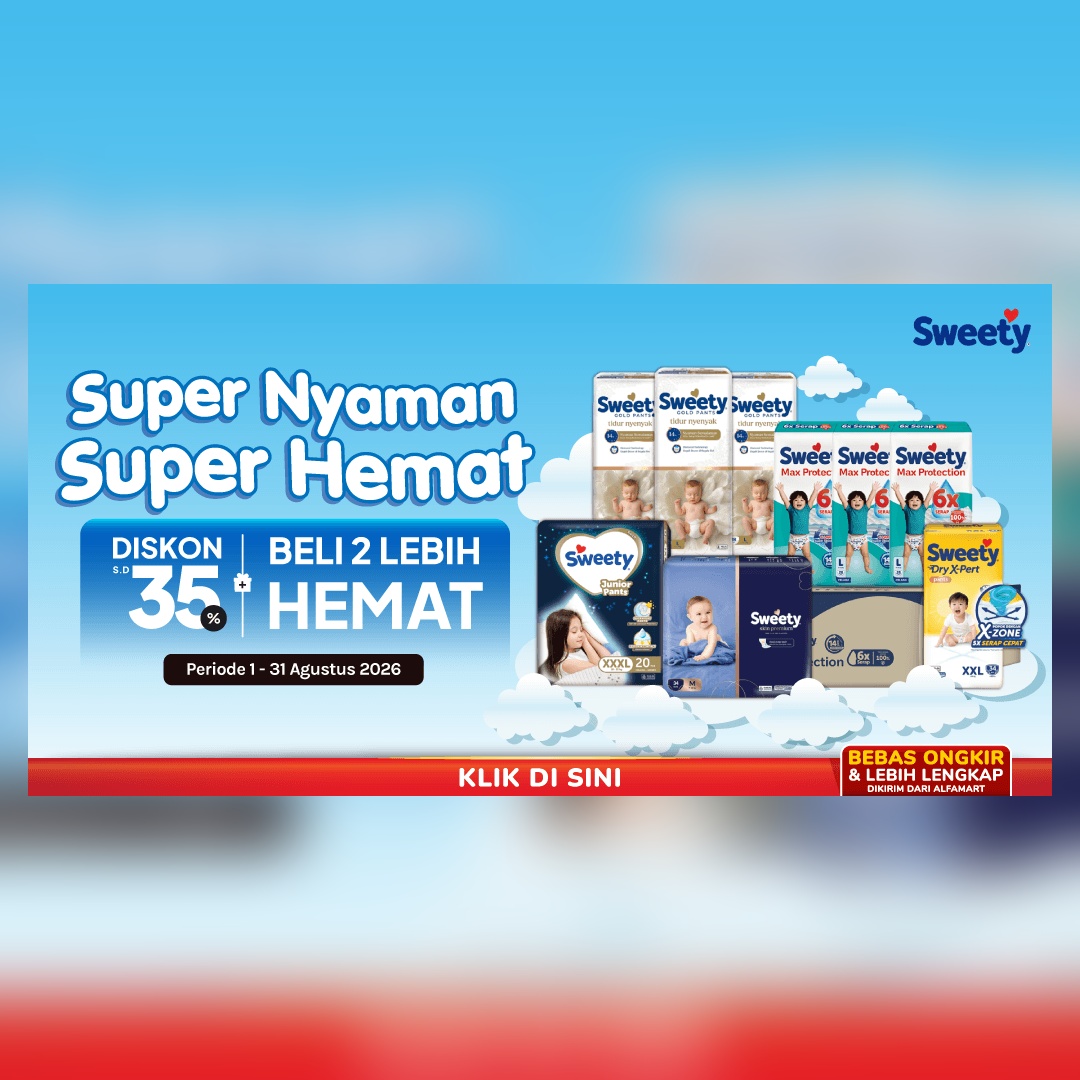 Sweety Super Nyaman Super Hemat 1-31 Agustus 2026