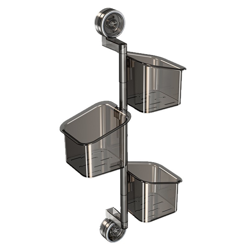 Rotating Kitchen Storage Rack with Suction Cup, Model 230-006-A