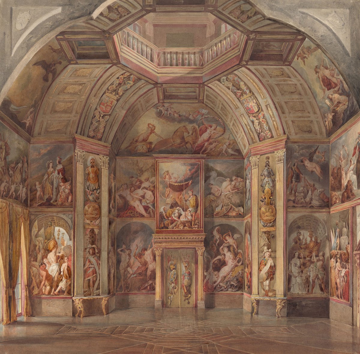 East Wall of the Oranjezaal Huis ten Bosch The Hague