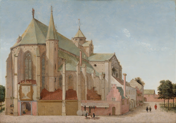 The Mariaplaats with the Mariakerk in Utrecht 1659