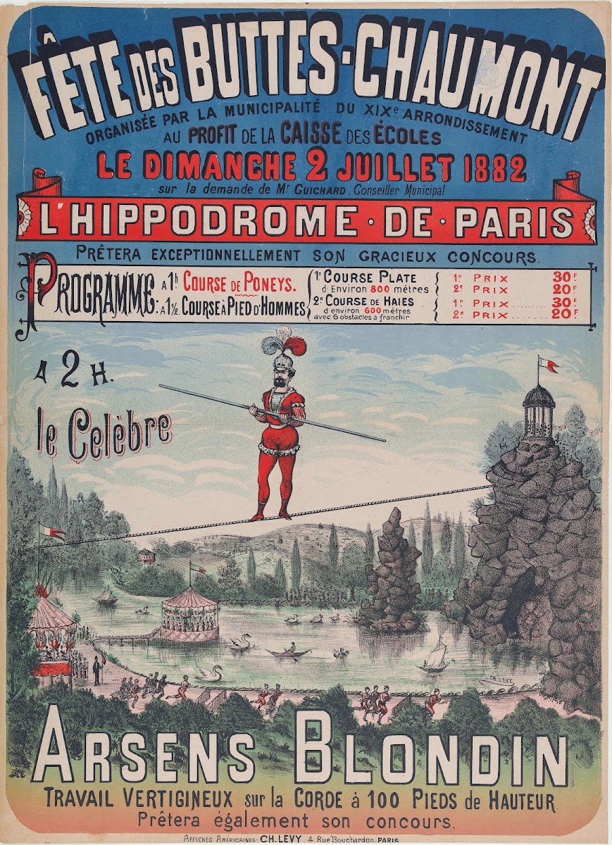 Fête Des Buttes Chaumont Lhippodrome De Paris 1882