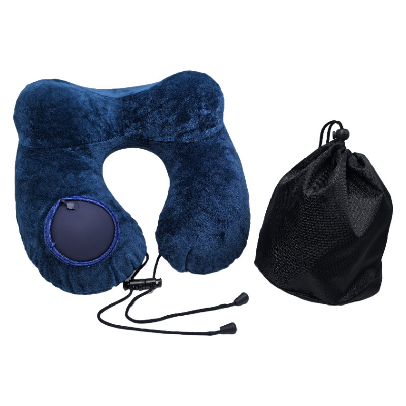 Inflatable U-Pillow for Travel and Flights