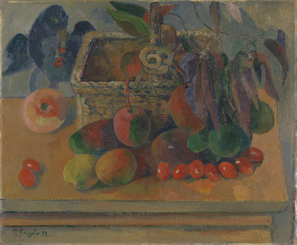 Still life with basket and fruits 1884