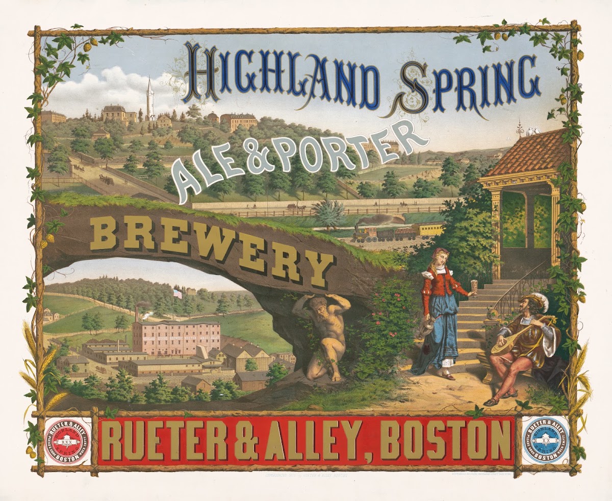 Highland Spring ale  porter brewery 1876