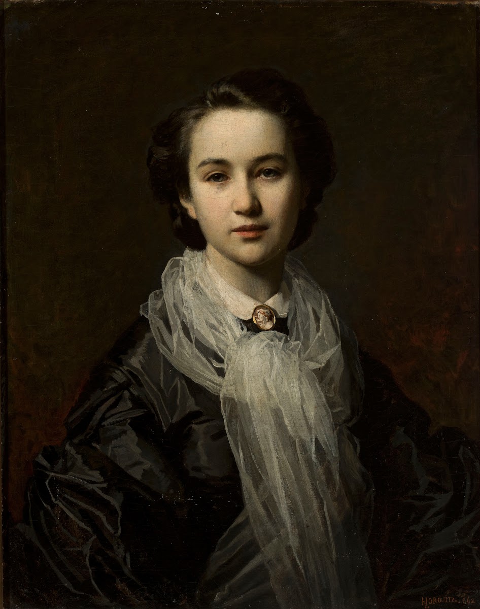 Portrait of Jadwiga Dembowska chatelaine 1862