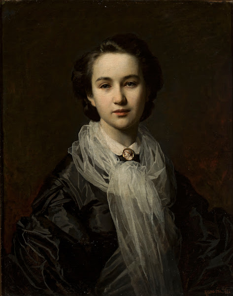 Portrait of Jadwiga Dembowska chatelaine 1862