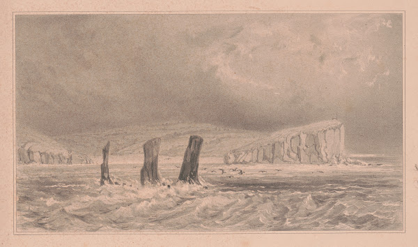 Seascape with three pinnacles 1845 1875