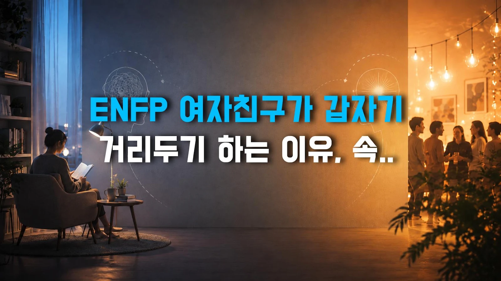 ENFP 여자친구가 갑자기 거리두기 하는 이유, 속마음과 대처법 해석