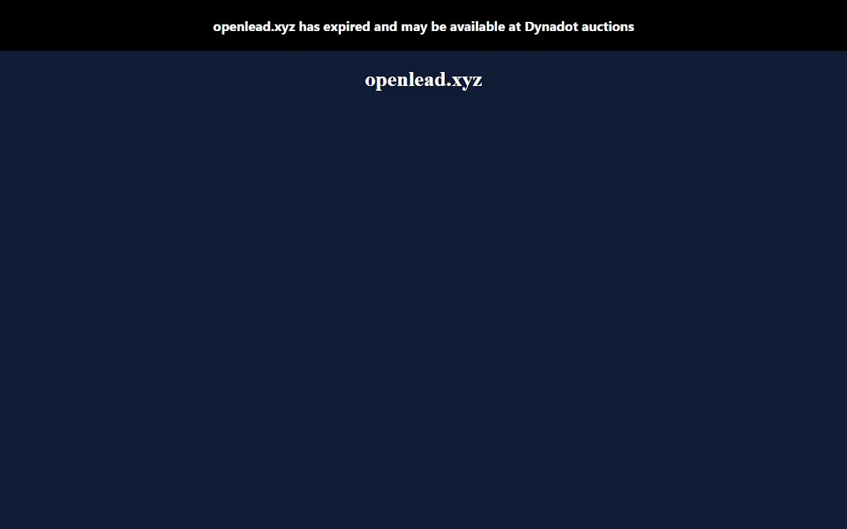 Captura de OpenLead