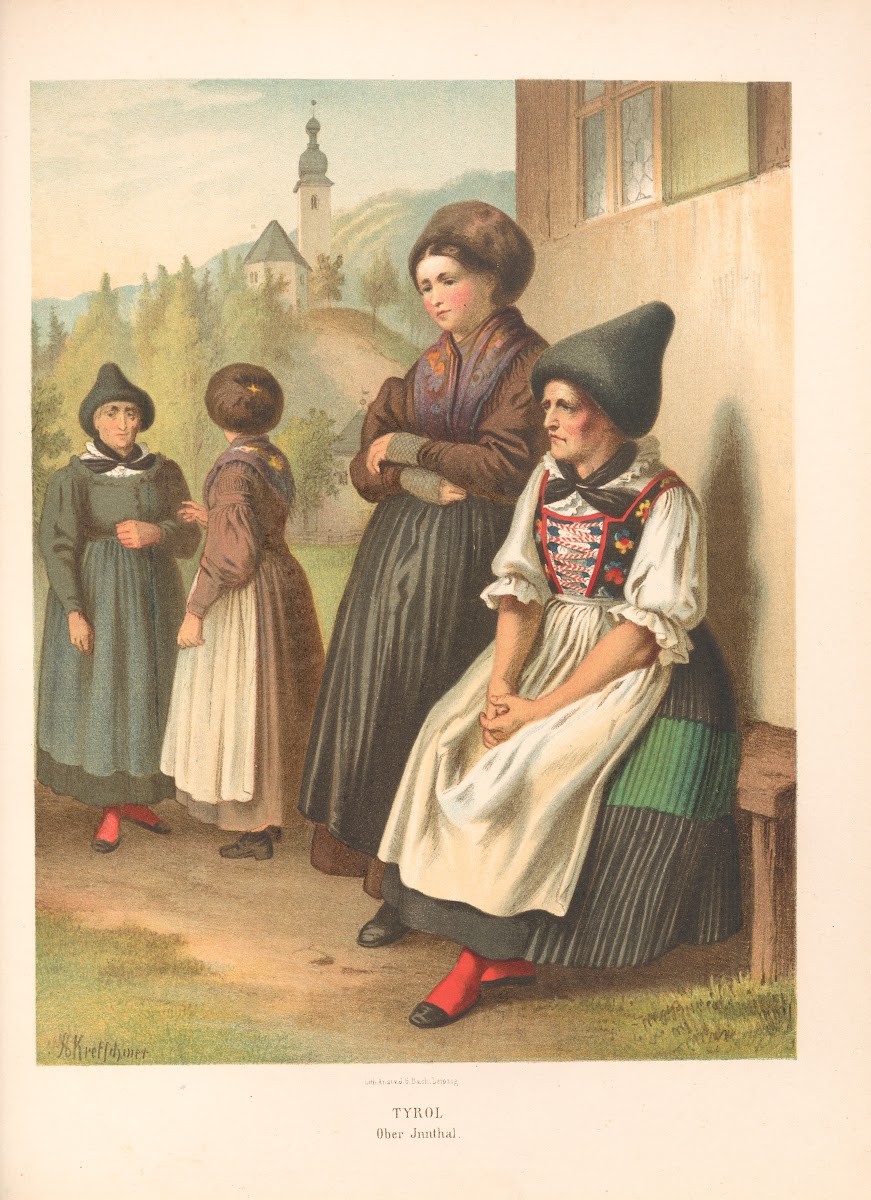 Deutsche Volkstrachten Pl70 1870