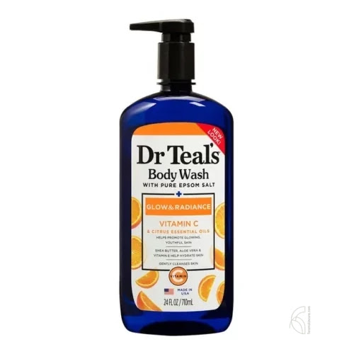 Dr Teal’S Glow and Radiance Body Wash with Vitamin C And Citrus Essential Oils 24fl oz.(710ml)
