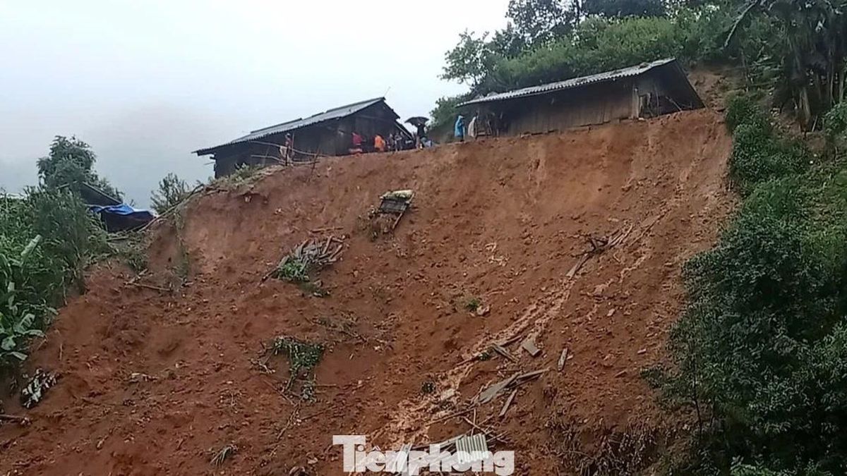 Hình ảnh sạt lở, tắc nghẽn sông suối tại Mù Cang Chải, Lào Cai - Báo Tiền Phong